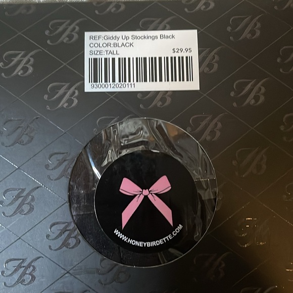 Honey Birdette Giddy Up Stockings RARE - Picture 4 of 4